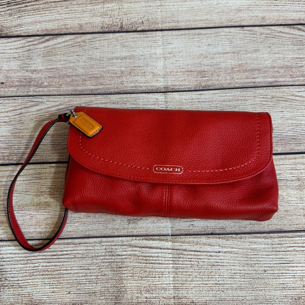 Coach Coral Wristlet Clutch